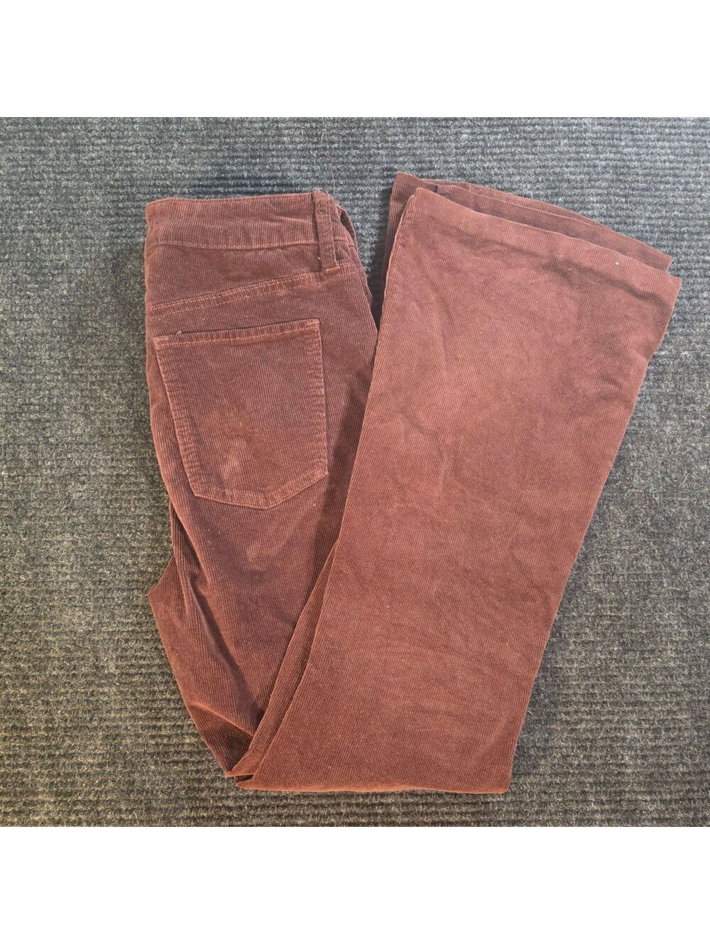 SO High Rise Flare Corduroy Pants in Brown